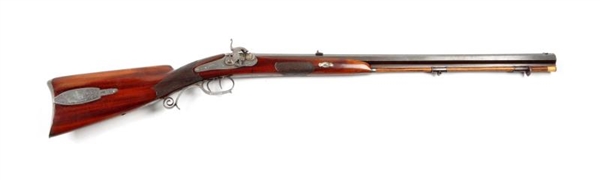 DELUXE ENGRAVED F. W. MORITZ SPORTING RIFLE.      