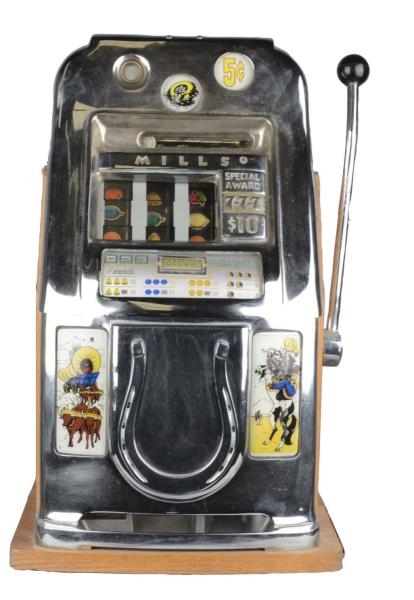 ***5¢ MILLS COWBOY HIGH TOP SLOT MACHINE          