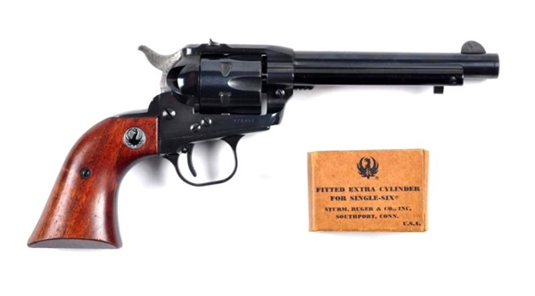 **RUGER SINGLE SIX SINGLE ACTION REVOLVER.        