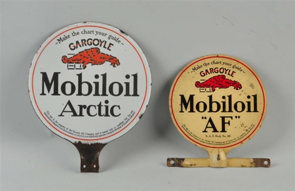 MOBILOIL ARCTIC DOUBLE SIDED TIN SIGN & OTHER SIGN