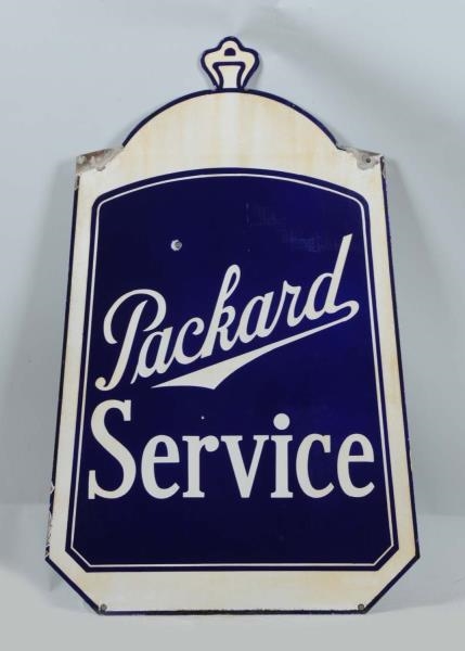 PACKARD SERVICE DSP RADIATOR-SHAPED SIGN.         