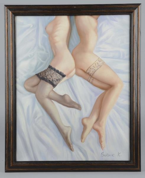 EROTIC PIN UP PAINTING BY SABINE K.               