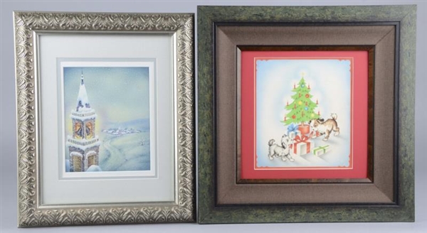 LOT OF 2: NORCROSS CHRISTMAS GREETING CARDS       