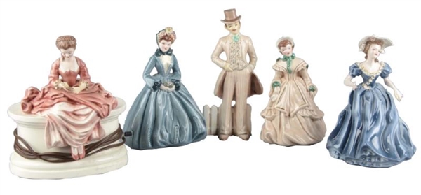 LOT OF 5: FLORENCE PASADENA CERAMIC MEN & WOMEN   