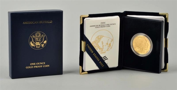 2006 AMERICAN BUFFALO GOLD COIN IN BOX.           