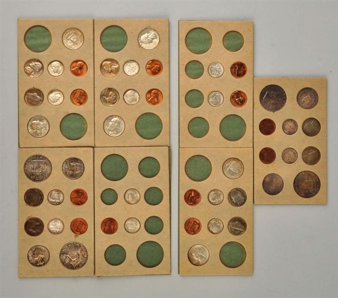 LOT OF 2: 1955 MINT COIN SETS.                    