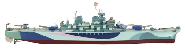 WWII PEACE TABLE BATTLESHIP MISSOURI MODEL SHIP   