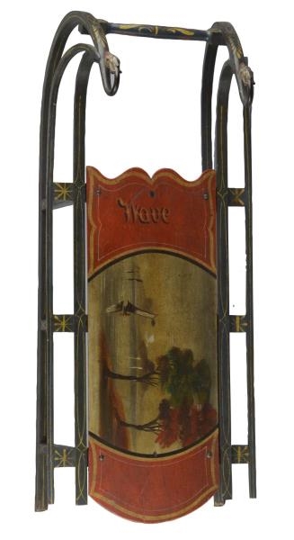 ANTIQUE 1890S CHILDS PAINTED SLED                