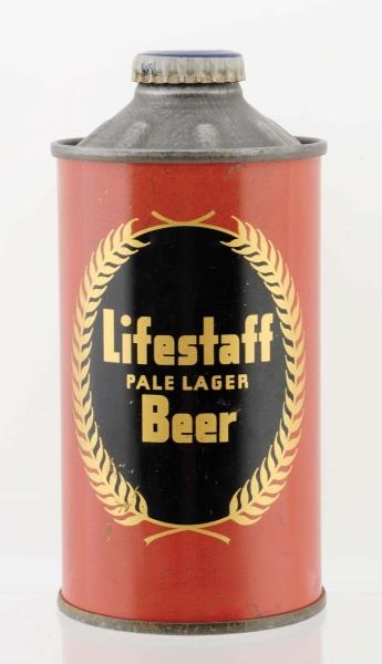 LIFESTAFF  PALE LARGER CONE TOP BEER CAN          