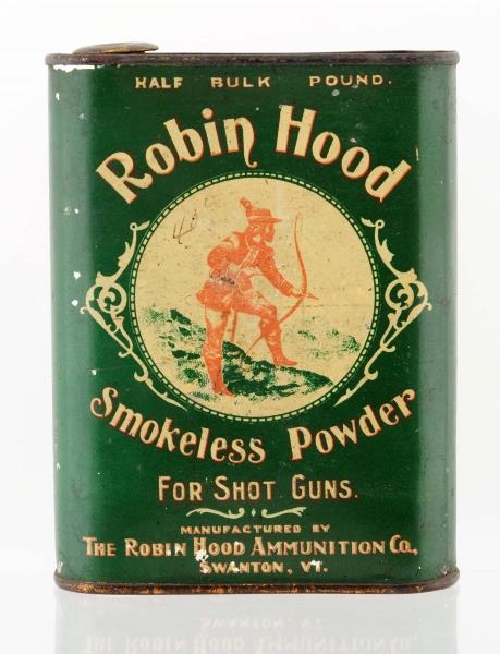 ROBIN HOOD GUN POWDER TIN.                        