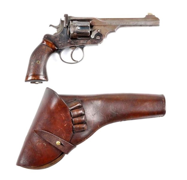 **ID-ED WEBLEY WWI DOUBLE ACTION REVOLVER.        
