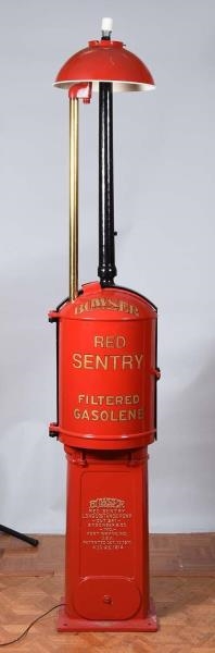 BOWSER "RED SENTRY" CURB PUMP LIGHT TOWER.        