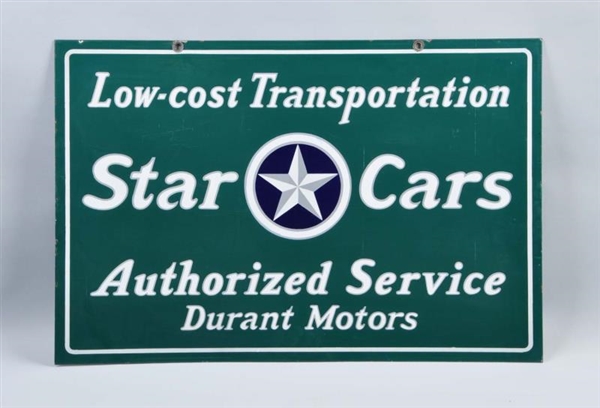 STAR CARS "LOW-COST TRANSPORTATION" SIGN.         