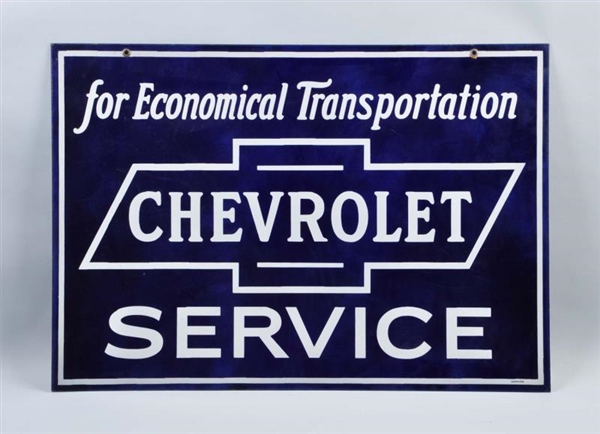 CHEVROLET "FOR ECONOMICAL TRANSPORTATION" SIGN.   