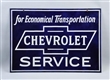CHEVROLET "FOR ECONOMICAL TRANSPORTATION" SIGN.   