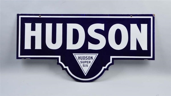 HUDSON SUPER SIX-ESSEX SUPER SIX SIGN.            