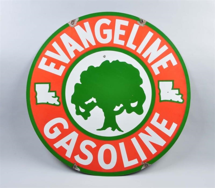 EVANGELINE GASOLINE WITH LOGO SIGN                