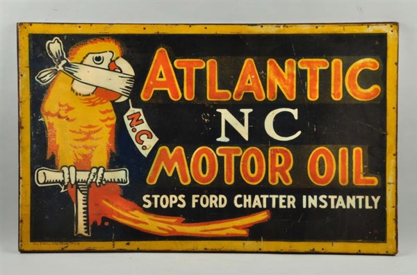 ATLANTIC NC MOTOR OIL SIGN.                       