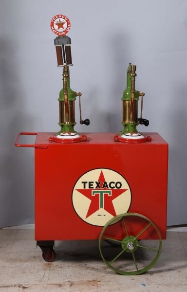 TWO COMPARTMENT LUBSTER WITH TEXACO.              