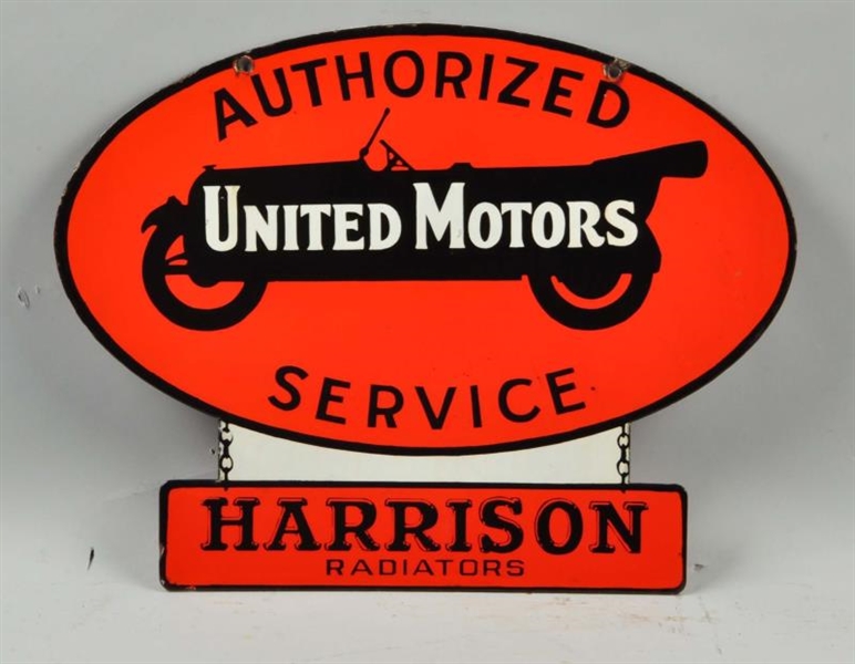 UNITED MOTOR AUTHORIZED SERVICE SIGN.             