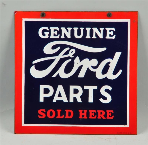 GENUINE FORD PARTS "SOLD HERE" SIGN.              