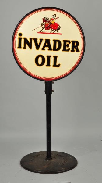 INVADER OIL WITH LOGO SIGN.                       