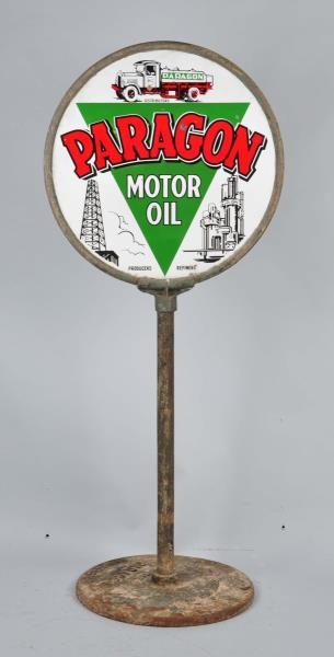 PARAGON MOTOR OIL WITH LOGO SIGN.                 