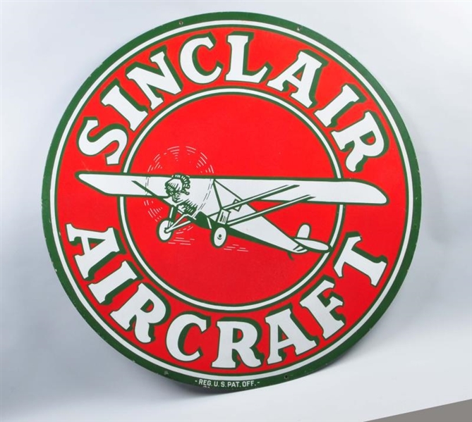 HARD TO FIND SINCLAIR AIRCRAFT SIGN.              