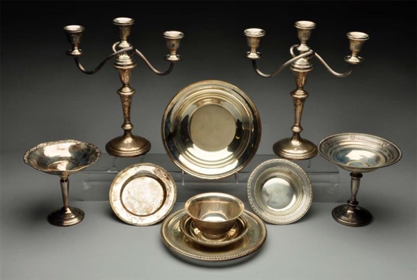 A GROUP OF STERLING TABLEWARES,                   
