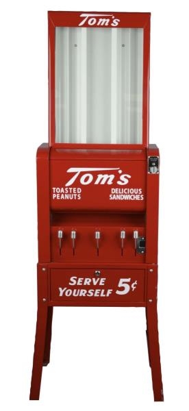 TOMS 5¢ TOASTED PEANUTS SANDWICH VENDING MACHINE 