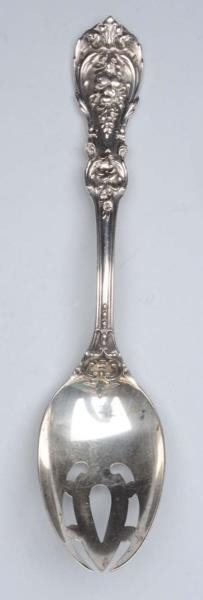 STERLING SILVER SALAD SPOON.                      
