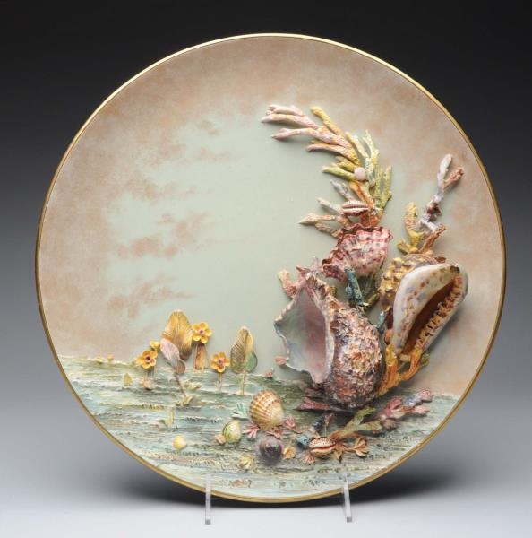ROYAL DOULTON CHARGER DEPICTING SEA CREATURES.    