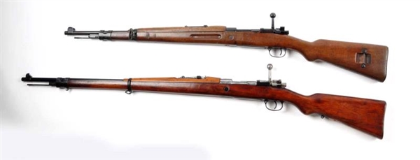**LOT OF 2: MAUSER BOLT ACTION MILITARY RIFLES.   
