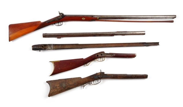 LONDON MUZZLE LOADING SPORTING MUSKET WITH PARTS. 