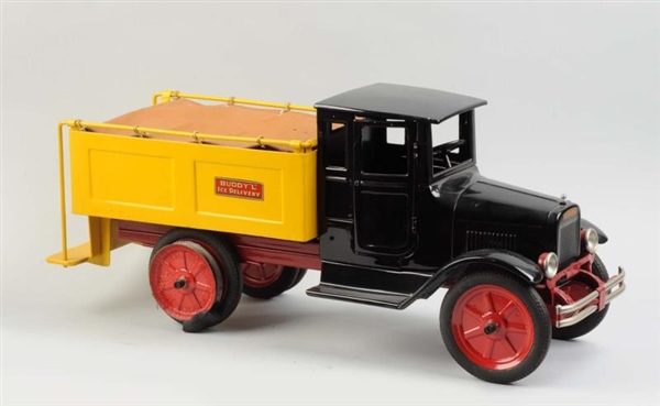 PRESSED STEEL BUDDY L ICE DELIVERY TRUCK.         