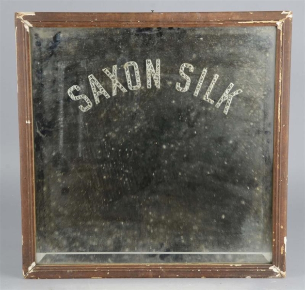 SAXON SILK ADVERTISING MIRROR                     