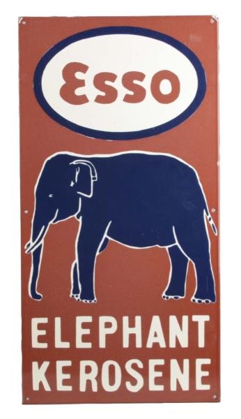 ESSO ELEPHANT KEROSENE PORCELAIN SIGN             