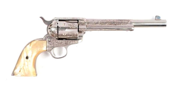 **BEAUTIFULLY ENGRAVED COLT  FRONTIER REVOLVER    