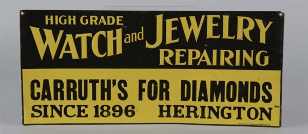 CARRUTHS FOR DIAMONDS JEWELRY STORE SIGN         