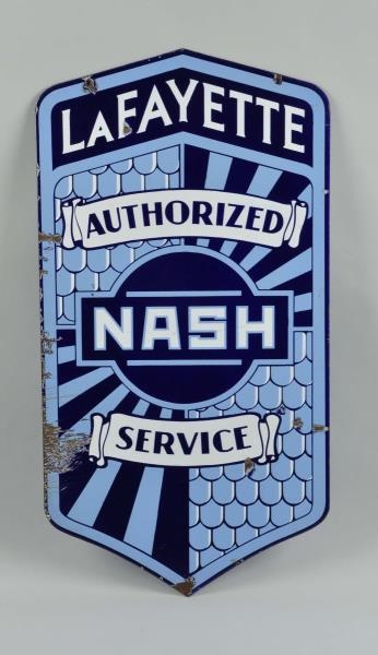 NASH LAFAYETTE AUTHORIZED SERVICE SIGN.           