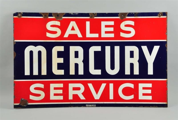 MERCURY SALES & SERVICE SIGN.                     