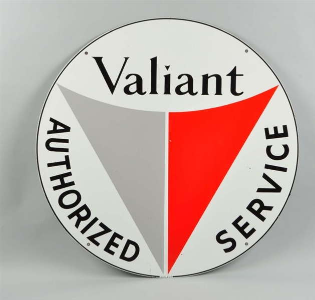 VALIANT AUTHORIZED SERVICE SIGN.                  