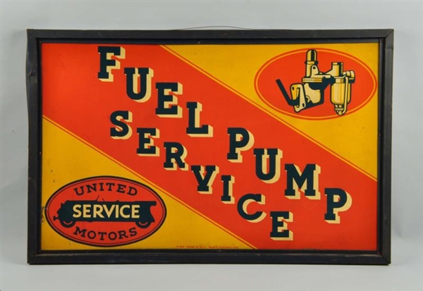 UNITED MOTOR SERVICE WITH LOGO SIGN.              