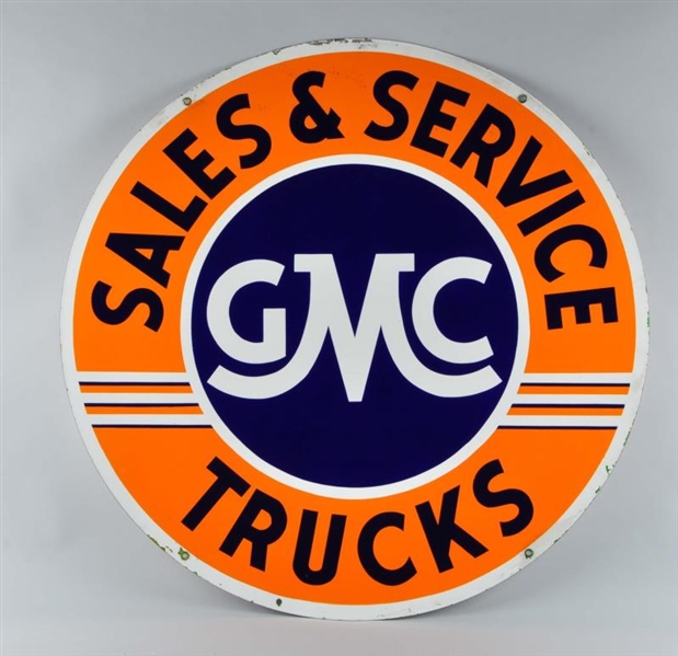 GMC TRUCKS SALES & SERVICE DSP SIGN,              