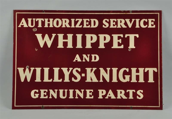 WHIPPET AND WILLYS-KNIGHT SIGN.                   