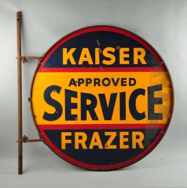 KAISER FRAZER APPROVED SERVICE SIGN.              