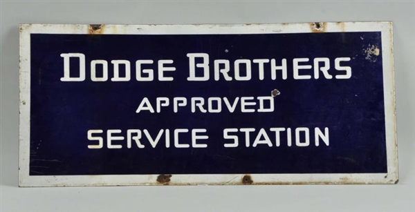 DODGE BROTHERS APPROVED SERVICE STATION DSP SIGN. 