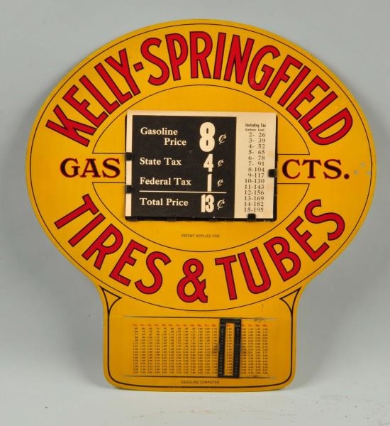 KELLY SPRINGFIELD TIRES & TUBES DST SIGN.         