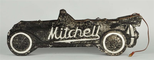 EARLY MITCHELL GARAGE TOURING CAR SIGN.           