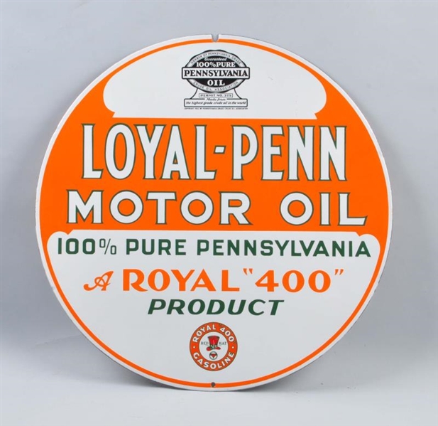 LOYAL-PENN MOTOR OIL DSP SIGN.                    